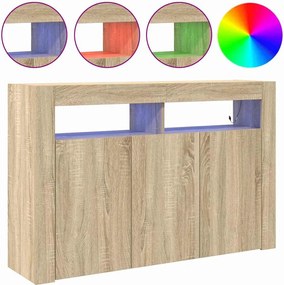 vidaXL Πλαϊνό γραφείο Δρύς Sonoma 116 x 30 x 75 εκ. Επεξεργασμένο ξύλο