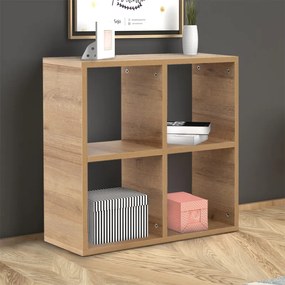 Βιβλιοθήκη Cube Megapap χρώμα pine oak 60x23x60εκ.