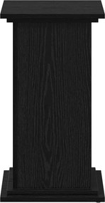 vidaXL Βάση φυτών Μαύρη Οξυά 33 x 33 x 60 εκ Επεξεργασμένο ξύλο