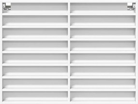 vidaXL Ραφιέρα Λευκή 100x8,5x75 εκ. από Επεξεργασμένο Ξύλο