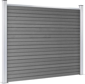 vidaXL Σετ Πάνελ Περίφραξης Γκρι 872 x 146 εκ. από WPC