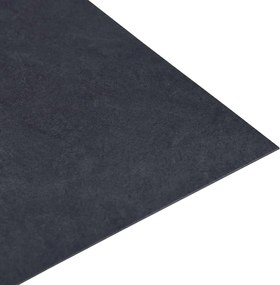 vidaXL Πλάκες Δαπέδου 55 pcs Μαύρο 5,11 m² PVC