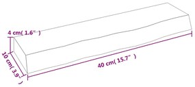 ΡΑΦΙ ΤΟΙΧΟΥ 40 X 10 X 4 ΕΚ. ΑΠΟ ΑΚΑΤΕΡΓΑΣΤΟ ΜΑΣΙΦ ΞΥΛΟ ΔΡΥΟΣ 363501