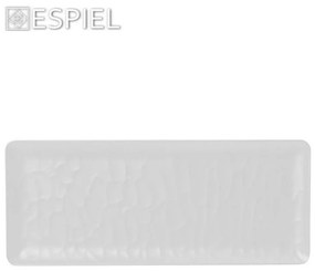 Πιατέλα Ορθογώνια Wavy Matte Mlw392K36-6 40X16cm White Espiel Μελαμίνη