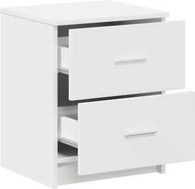 vidaXL Κομοδίνα 2 τεμ. με 2 Συρτάρια Λευκά 40x36x50 εκ.