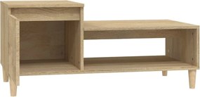 vidaXL Τραπεζάκι Σαλονιού Sonoma Δρυς 100x50x45 εκ. Επεξεργασμένο Ξύλο