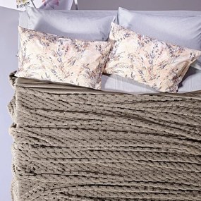 Κουβέρτα Γούνινη Joselyn 26 Beige Kentia Queen Size 220x230cm Ecological Fur