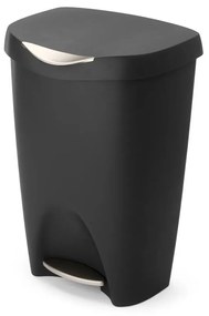 Κάδος Απορριμμάτων Κουζίνας Brim 1021550-047 50Lt 65x42x31cm Black-Nickel Umbra Πολυπροπυλένιο