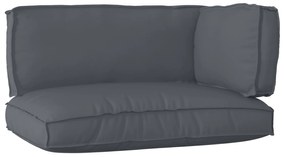 vidaXL Σετ Μαξιλαριών Πάγου 3 pcs Ανθρακί 120 x 80 x 12 cm