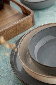 Dinner Set (16 Pieces) MOD16YS730K57B Anthracite
Cream