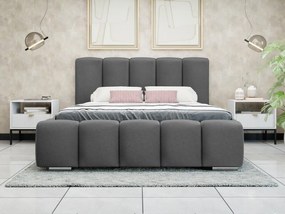 Επενδυμένο κρεβάτι Wizko-Anthraki-160 x 200