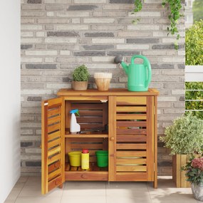 vidaXL Ντουλάπι Κήπου Καστανό 78 x 36.5 x 78cm Καμπούντα ξύλο ακακίας
