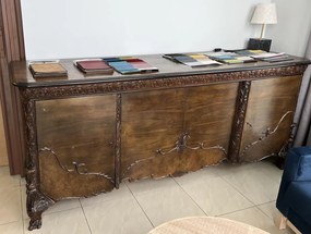 Μπουφές Αντίκα, Μασίφ καρυδιά 225x98x63cm