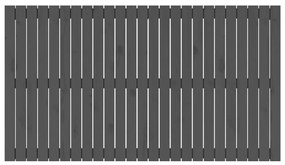Κεφαλάρι Τοίχου Γκρι 159,5x3x90 εκ. από Μασίφ Ξύλο Πεύκου - Γκρι