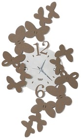 Papillon μεταλλικό ρολόι τοίχου 56Χ32εκ- Arti e Mestieri