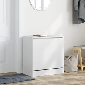 vidaXL Παπουτσοθήκη Λευκή 60x34x63,5 εκ. από Επεξεργασμένο Ξύλο