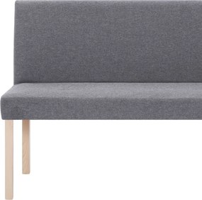 vidaXL Παγκάκι Ανοιχτό Γκρι 139,5 εκ. από Πολυεστέρα