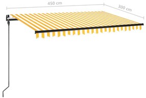 ΤΕΝΤΑ ΣΥΡΟΜΕΝΗ ΧΕΙΡΟΚΙΝΗΤΗ KΙΤΡΙΝΟ / ΛΕΥΚΟ 450 X 300 ΕΚ. 3069118