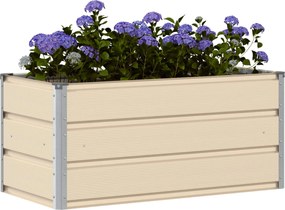 vidaXL Γλάστρα Ελεφαντόδοντο 100 x 50 x 45 cm Επικαλυμμένος Χάλυβας