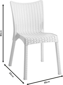 Καρέκλα Confident pakoworld PP cappucino