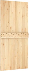 vidaXL Συρόμενη Πόρτα Φυσικό και Λευκό 95 x 210 cm