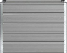 vidaXL Γλάστρα Ανοιχτό γκρι 100 x 50 x 77 εκ Επικαλυμμένος Χάλυβας