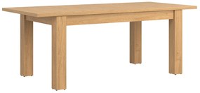 Τραπέζι Orlando AH114, Δρυς, 76x90x160cm, 55 kg, Επιμήκυνση, Πλαστικοποιημένη μοριοσανίδα | Epipla1.gr