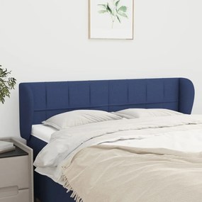 Κεφαλάρι με Πτερύγια Μπλε 147 x 23 x 78/88 εκ. Υφασμάτινο - Μπλε