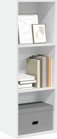 vidaXL Βιβλιοθήκη Λευκή 40x30x114 εκ. από Επεξεργασμένο Ξύλο
