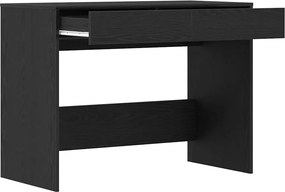 vidaXL Γραφείο Μαύρη Δρυς 101 x 50 x 76,5 εκ. από Τεχνητό Ξύλο
