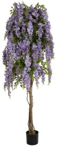 Τεχνητό Δέντρο Wisteria 20682 60x60x180cm Purple GloboStar Ξύλο,Ύφασμα