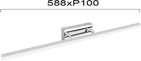 Φωτιστικό Μπάνιου LED Viokef Sunny Silver 4272100