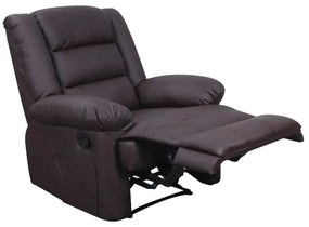 Πολυθρόνα Massage Vivian Καφέ Pu 90Χ93Χ100εκ.