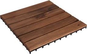 ΠΛΑΚΆΚΙΑ DECK &amp; ΧΛΟΟΤΆΠΗΤΕΣ DECKING TILES 30X30CM SET 4PCS