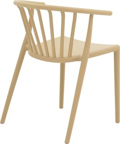 Πολυθρόνα Zelma pakoworld pp σε cappucino απόχρωση 55x53x73εκ