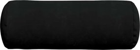 vidaXL Μαξιλάρια Στήριγμα 2 pcs Μαύρο Ø 25 x 70 cm Ύφασμα Μικροΐνας
