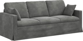 vidaXL Καναπές Σκούρο Γκρι