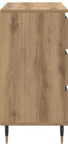vidaXL Πλαϊνό γραφείο Artisan Oak 60 x 35 x 70 cm Επεξεργασμένο ξύλο