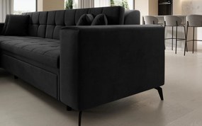 Γωνιακός καναπές Gessola-Αριστερή-Anthraki - 295.00Χ195.00Χ93.00cm