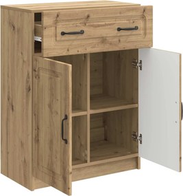 vidaXL Πλαϊνό γραφείο Artisan Δρυς 66 x 34,5 x 87 εκ.