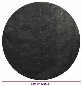 vidaXL Κάλυμμα Πισίνας Μαύρο 549 εκ. από Πολυαιθυλένιο