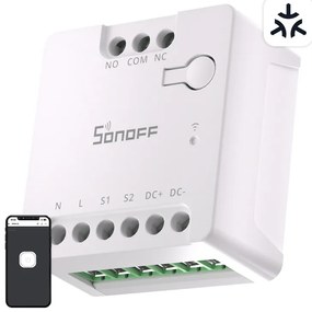 SONOFF MINI-D Smart WiFi Matter Switch (AC/DC 12-48V, ξηρή επαφή)