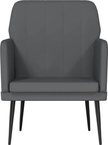 vidaXL Πολυθρόνα Γκρι 61 x 78 x 80 εκ. από Συνθετικό Δέρμα