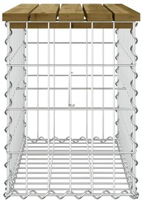 vidaXL Παγκάκι Κήπου Συρματοκιβώτιο 63x31,5x42 εκ. Εμποτ. Ξύλο Πεύκου