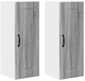vidaXL Πάνελ πλυντηρίου πιάτων Kalmar 2 pcs Γκρίζο Σονομα