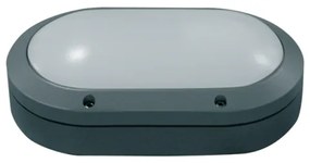 Απλίκα Φωτιστικό Τοίχου Οβάλ E27 40W IP54 ACA-HI4032GDS-Γκρι HI4032GDS