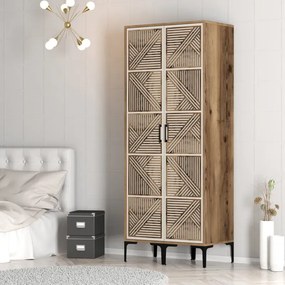 Stewehome Ντουλάπα με δύο πόρτες (PP) 80x47x210 cm