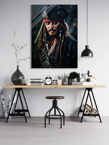 Πίνακας σε καμβά Captain Jack Sparrow KNV2434 65cm x 95cm