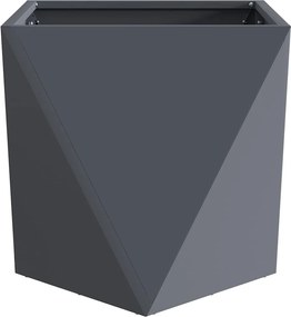 vidaXL Γλάστρα Ανθρακί 40 x 40 x 40 cm Ατσάλι