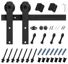 VEVOR 10FT Sliding Barn Door Hardware Kit for Single Sliding Barn Door I-shape